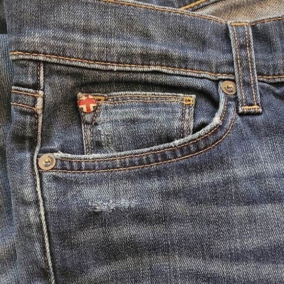 Hudson Jeans Women's Skinny Jeans - Dark Blue - Picture 3 of 8